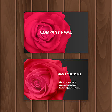 黑色名片与现实的红玫瑰访问图片下载