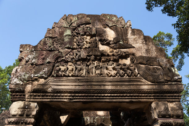 柬埔寨暹粒吴哥窟寺庙救济院图片下载