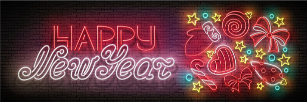 贺卡与圣诞装饰圣诞老人图片下载