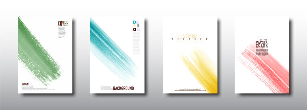 溅刷水彩设计的白色背景图片下载