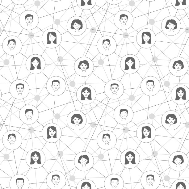 社交网络传播背景。无缝模式图片下载