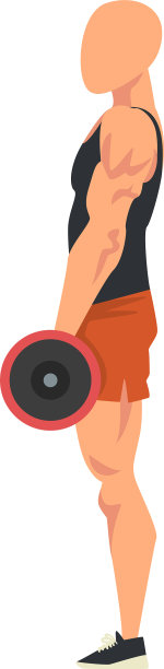 男子站在杠铃旁观看男性图片下载