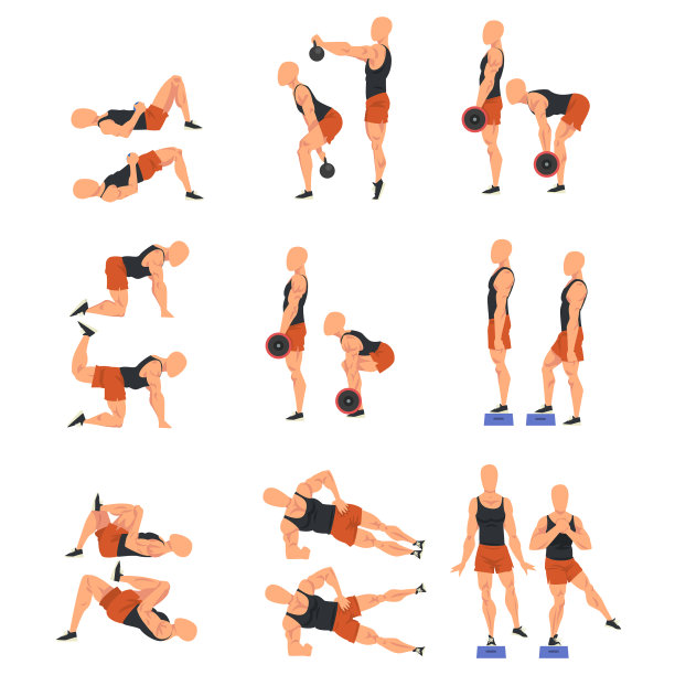 男运动员做运动是为了身体健康臀部图片下载