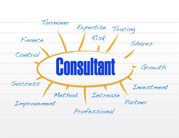 商业模型插图设计顾问图片下载