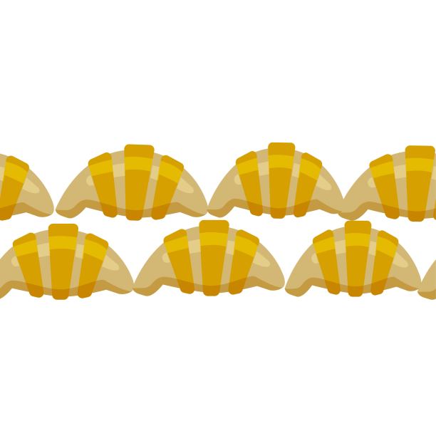 矢量插图美味糕点，饼干，牛角面包，饼干在涂鸦风格，背景与地方的文字图片下载