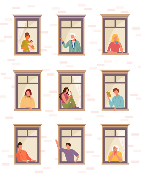 居家人自我隔离人生活在图片下载