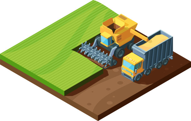 收获等距结合生机勃勃图片下载