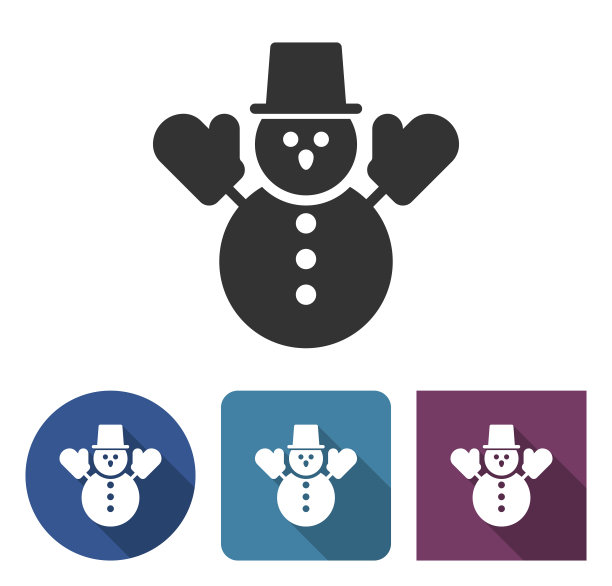 雪人图标图片下载