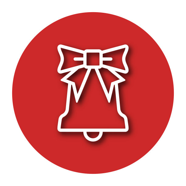 圣诞钟线图标图片下载