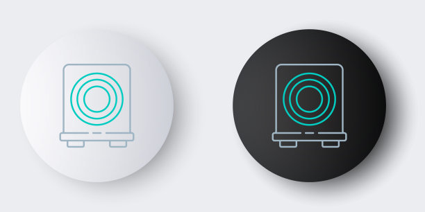 电炉图标孤立在灰色背景上。炉灶面签。滚刀有四个圆形燃烧器。色彩斑斓的轮廓的概念。向量图片下载