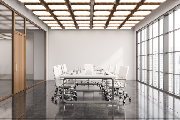 白色会议室室内设计图片下载