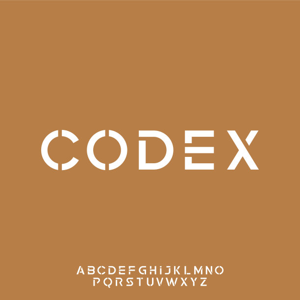 抄本现代未来排版显示字体图片下载