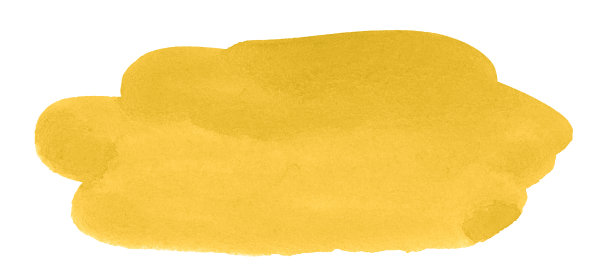 明亮的黄色水彩抽象背景，孤立点。图片下载