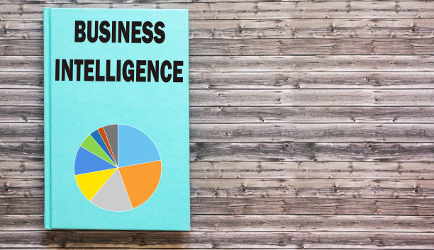 文字，商业智能绿色记事本和木桌图片下载