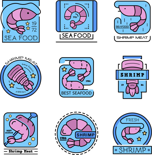 虾图标设置轮廓样式图片下载