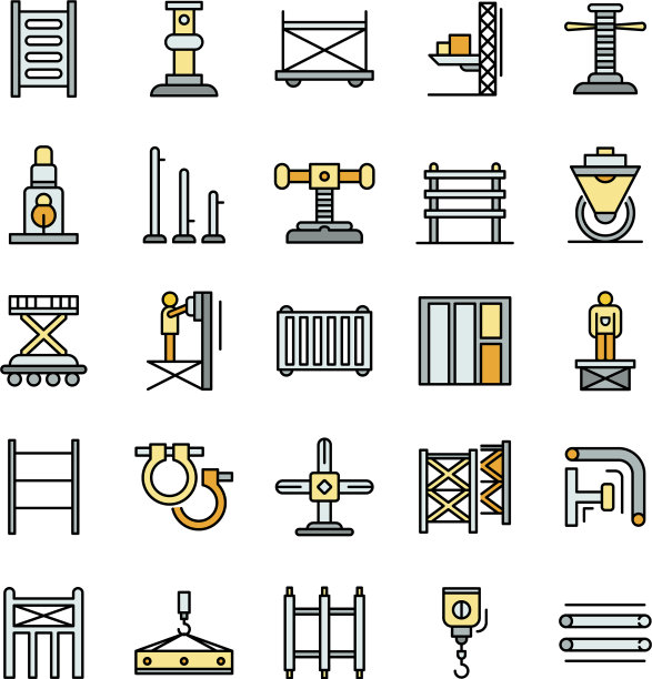 脚手架图标设置轮廓样式图片下载