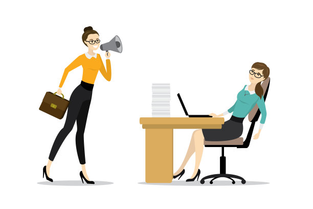 女老板对着扩音器尖叫图片下载