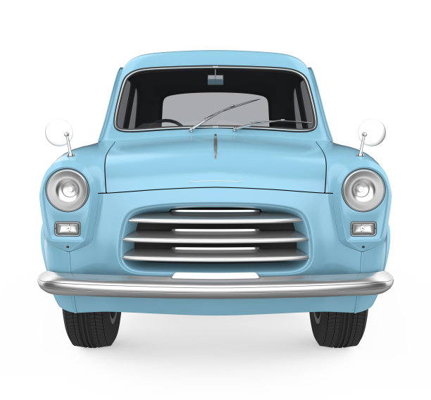 老式汽车孤立图片下载