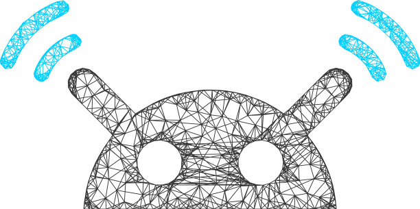 网络机器人无线信号图标图片下载