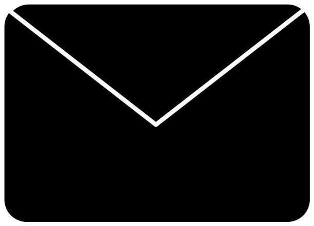 信封图标形象剪影风格图片下载