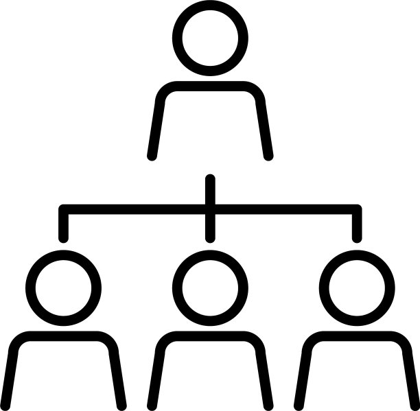 用象形人物的层次图标线条风格图片下载