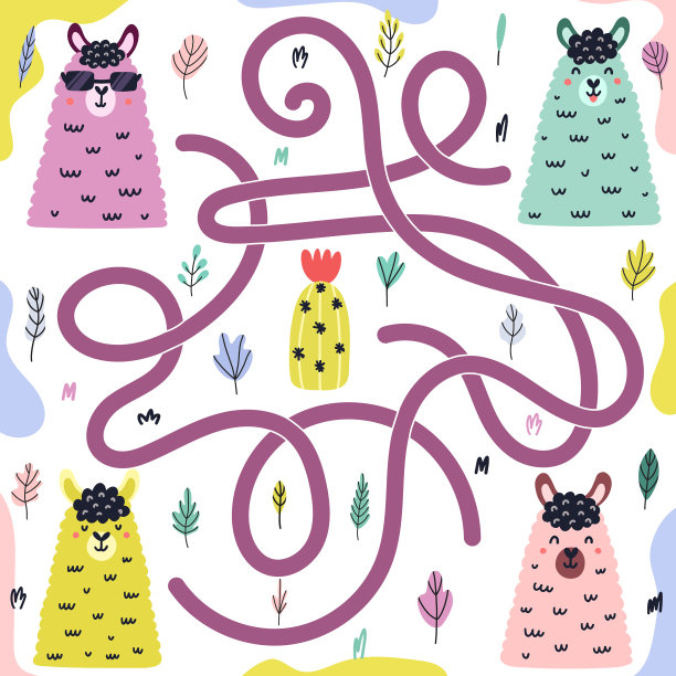 不知道哪只羊驼拿到仙人掌了图片下载