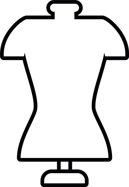 人体模特图标线条风格图片下载