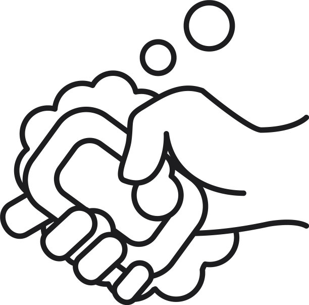 手拿肥皂条和肥皂水线图片下载