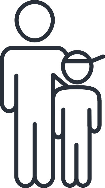 父亲和儿子性格在一起的家庭日图标图片下载