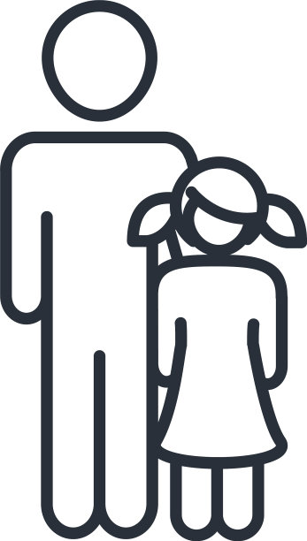 父女关系家庭日图标图片下载