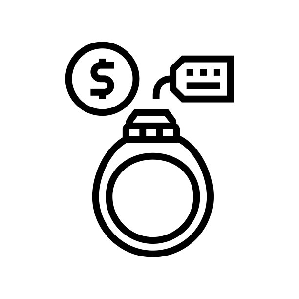 环形租赁线图标矢量插图标志图片下载