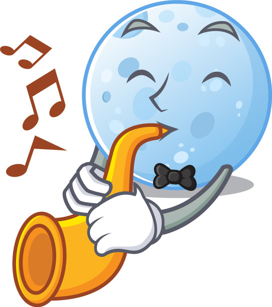 天才音乐家蓝月亮演奏小号图片下载