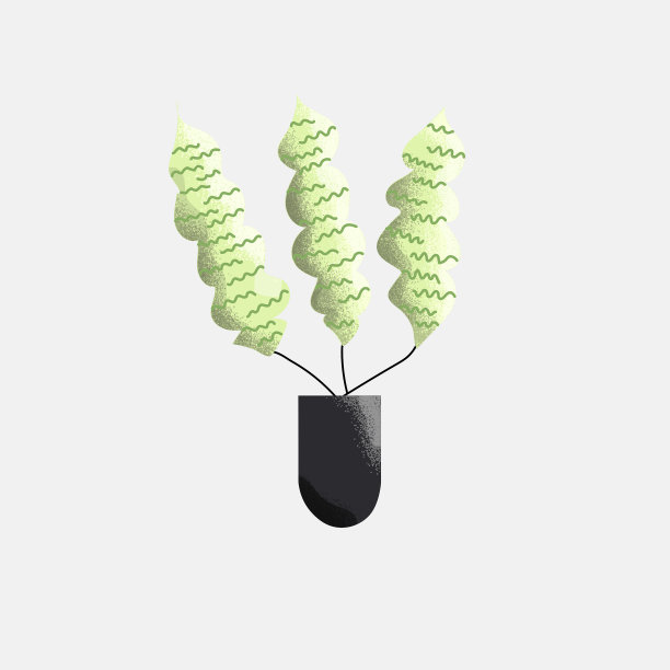 植物插画平面主题图片下载