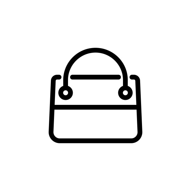购物袋图标标志插图设计图片下载