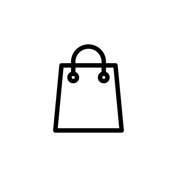 购物袋图标标志插图设计图片下载