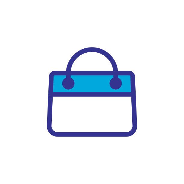 购物袋图标标志插图设计图片下载