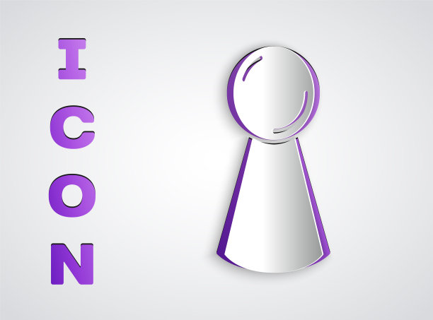 剪纸芯片的棋盘游戏图标孤立在灰色背景。纸艺术风格。向量图片下载