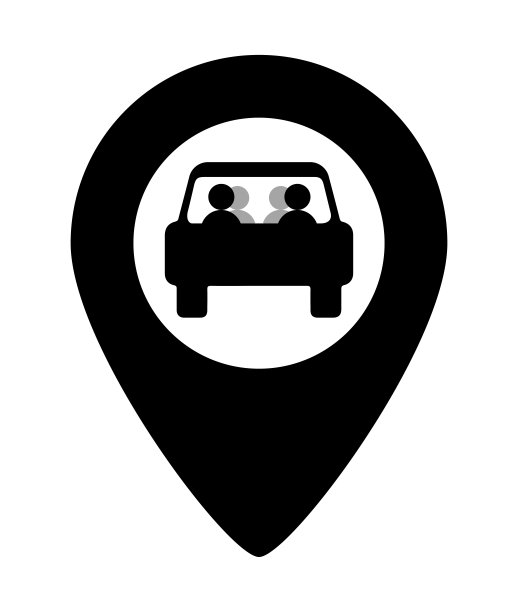 拼车地图点符号图标图片下载