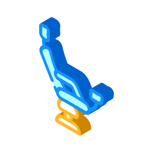 妇科椅等距图标矢量插图标志图片下载