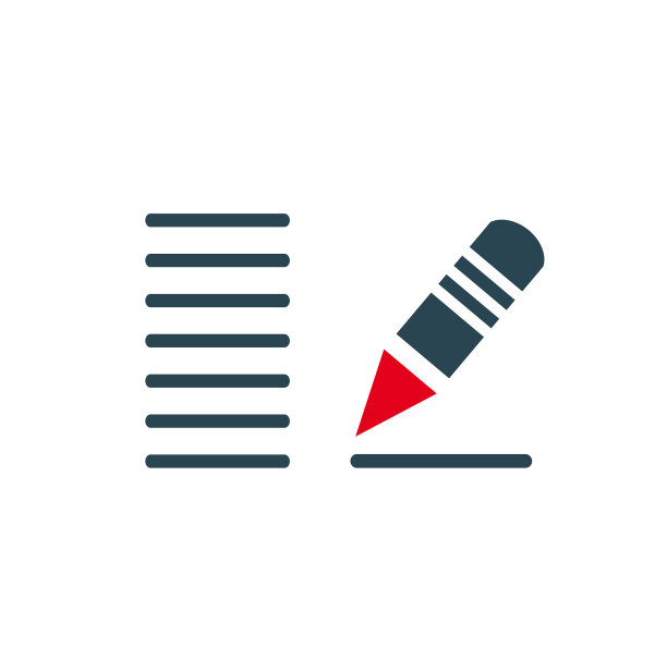 符号，用钢笔和铅笔书写的图标。Web向量图片下载