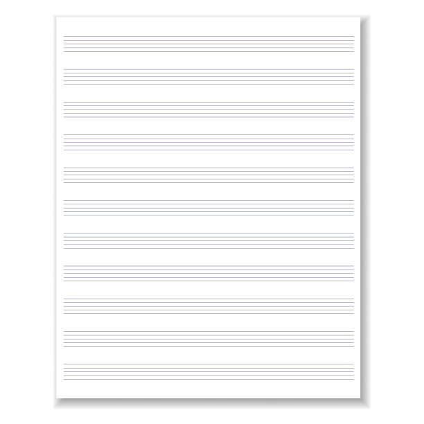 空白乐谱纸。空白的记事本与行笔记。矢量插图。股票的形象。EPS10图片下载