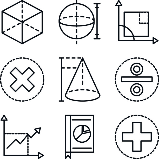 数学教育学校科学图标收藏图片下载