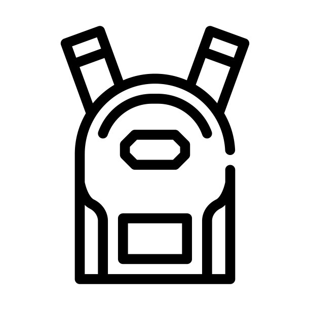 学校背包线图标矢量插图标志图片下载