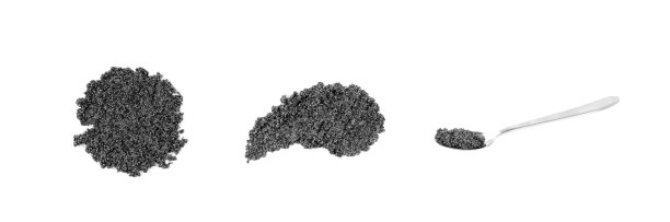 小黑鱼子酱孤立在白色背景顶视图图片下载