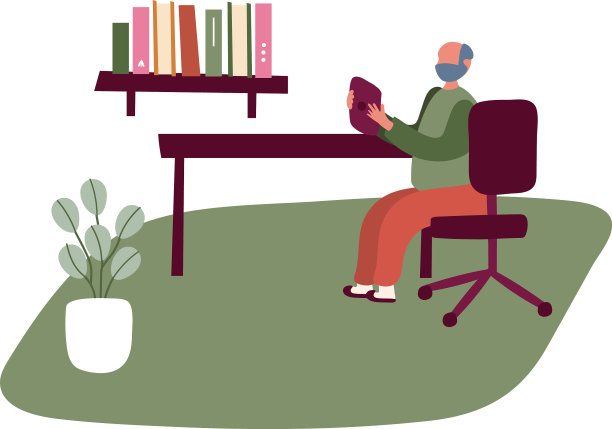 老人在家中使用平板电脑自由活动图片下载