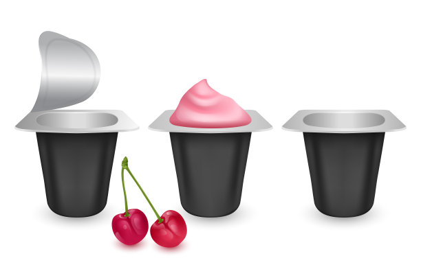 用真实的塑料包装酸奶图片下载