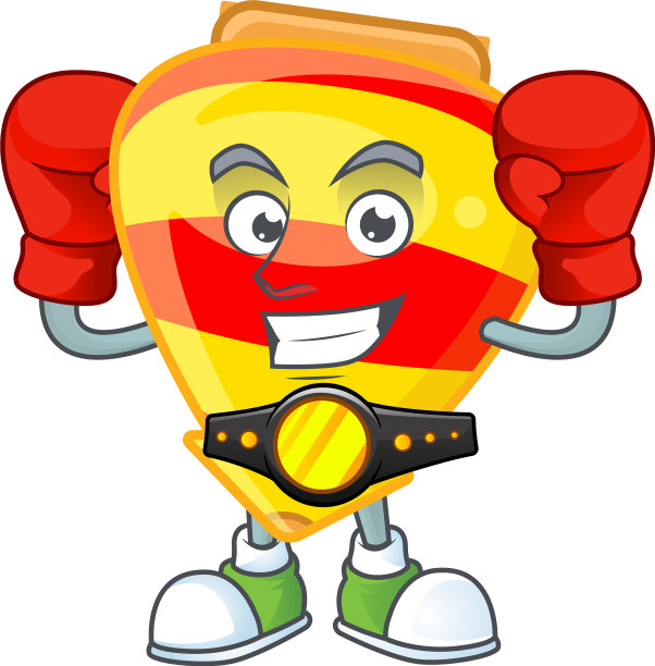 笑脸拳击中国金牌顶玩具卡通图片下载