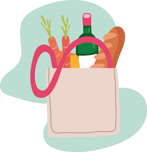 杂货袋块风格图片下载