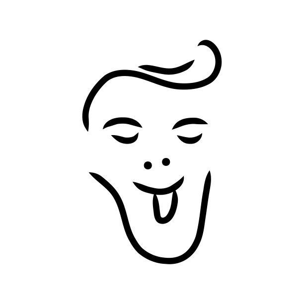 人脸抽象线条画，现代线条艺术男女极简轮廓人像，T恤标语设计矢量素材图片下载