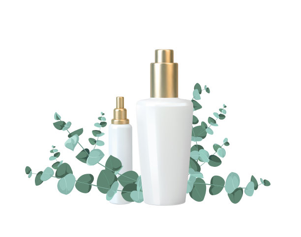 用于化妆品洗液和乳霜的瓶子图片下载
